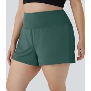 Halara Plus size 4X 28-30 Back & Side Hidden Pocket 2-in-1 Gym Shorts 2.5''